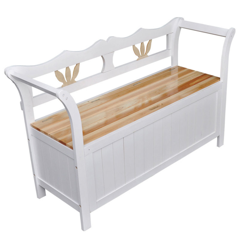 Ophelia & Co. Wood Flip Top Storage Bench & Reviews Wayfair